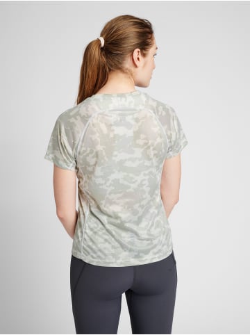 Newline Raglanärmel Women Running Damen in OYSTER MUSHROOM AOP