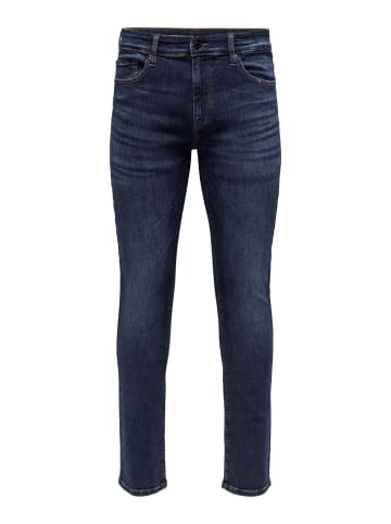 ONLY & SONS Slim Fit Jeans in Dark Blue Denim