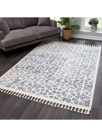 payé Teppich Kurzflor Fransen Fray 1