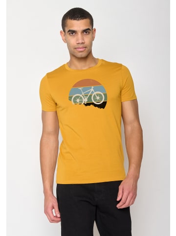 GreenBomb T-Shirt Bike Downhill in Ocker