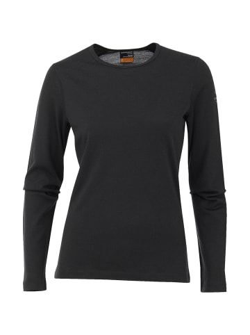 icebreaker Longsleeve 200 Oasis Crewe in Schwarz