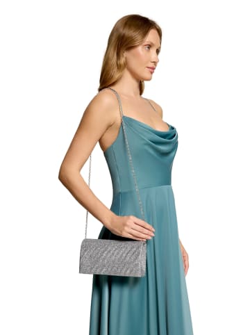 Vera Mont Clutch-Tasche im Glitzer-Look in Grau