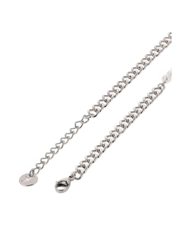 faina Women Charm Necklace in Silver White