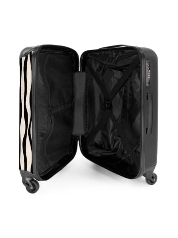 MuchoWow Suitcase, Koffer, Reisekoffer Zebra weiß schwarz