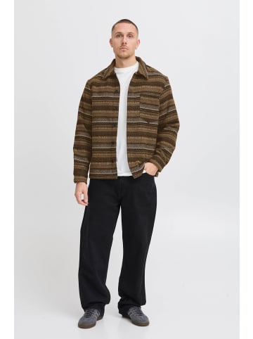 !SOLID Hemdjacke SDMICHA 21108288 außergewöhnliche Hemdjacke in Braun
