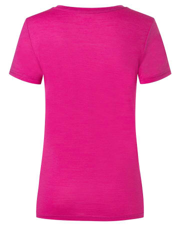 super.natural Merino T-Shirt in fuchsia