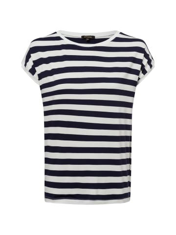 More & More T-Shirt in marine weiß