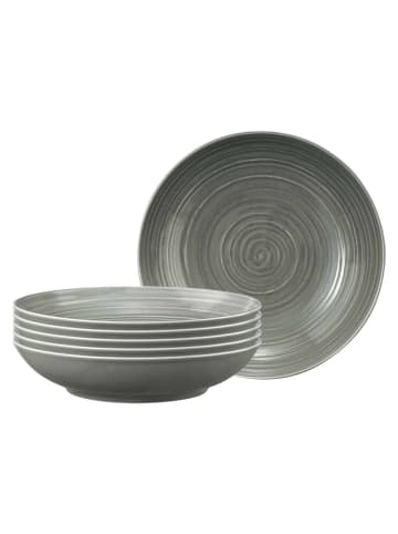 6er Set Pastateller Terra in Perlgrau ø 26 cm