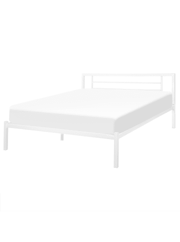 Beliani Doppelbett CUSSET in Weiß - (W) 167 x (H) 86 x (L) 209 cm