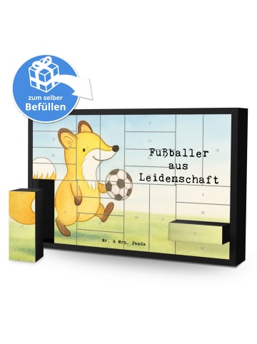 Mr. & Mrs. Panda Weihnachtskalender Fußballer Leidenschaft Desig... in Weiß