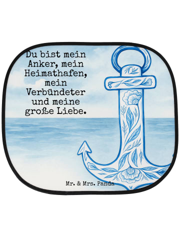 Mr. & Mrs. Panda sonnenschutz Anker Blau Design mit Spruch in Weiß