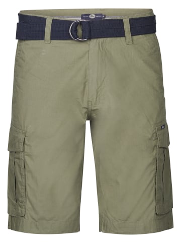 Petrol Industries Cargo-Shorts mit Gürtel Azure in Grün