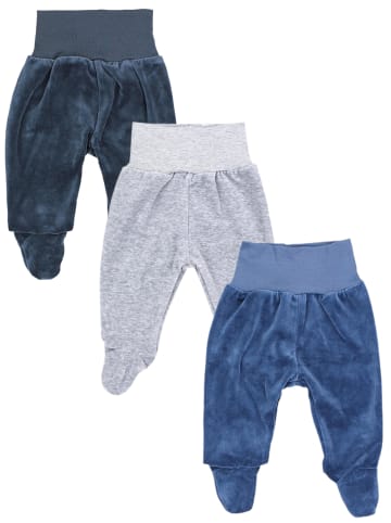 TupTam 3er- Set Hosen in blau/grau