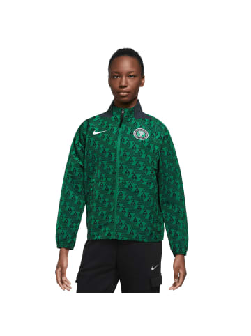 Nike Performance Trainingsjacke Nigeria Anthem in dunkelgrün / schwarz