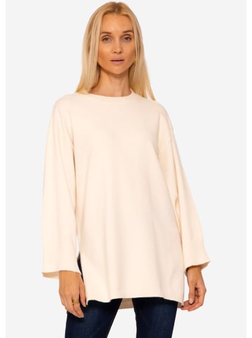 SASSYCLASSY Oversize Strick-Pullover in Offwhite