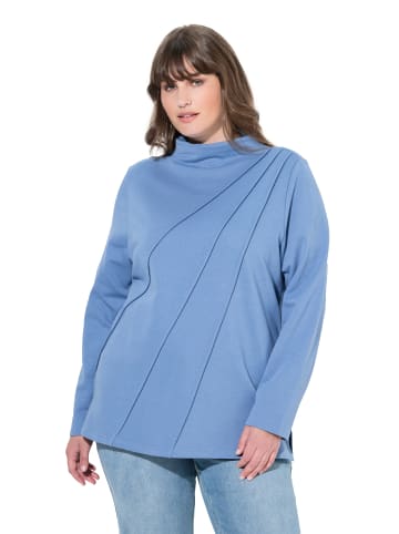 Ulla Popken Sweatshirt in kornblumenblau