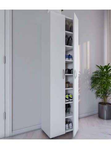 ebuy24 Schuhschrank UlasXL8 3 Weiß 49 x 34 cm