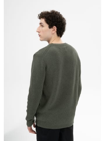 MELA Strickpullover Style RAVI in grün melange
