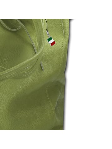 Florence Florence Shopper, Schultertasche Leder olivgrün ca. 28cm