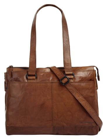 SPIKES & SPARROW Shopper in cognac