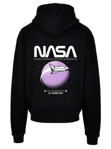 F4NT4STIC Ultra Heavy Hoodie NASA Shuttle Orbit Space in schwarz