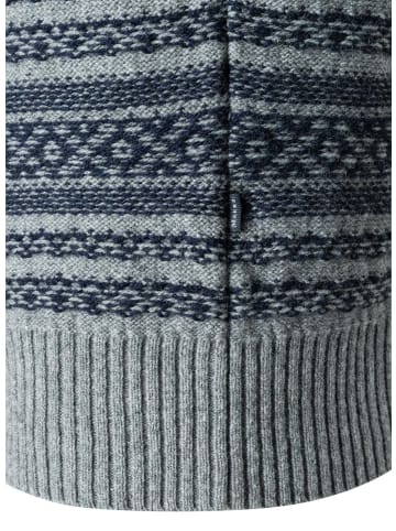 März Pullover in hellgrau marine - 0001
