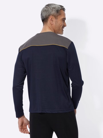 Sieh an! Freizeitshirt in anthrazit-marine