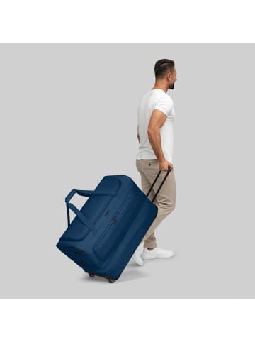 Redolz Duffle Essentials 2-Rollen Reisetasche 70 cm L mit Dehnfalte in navy
