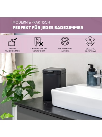 bremermann Wand-Kosmetikeimer 3 Liter schwarz