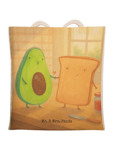 Mr. & Mrs. Panda Beutel Avocado Toast Design ohne Spruch in Weiß