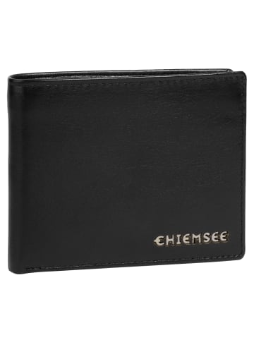 Chiemsee Geldbörse echt Leder in schwarz