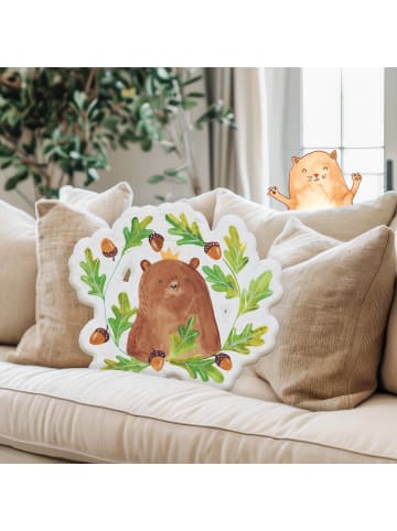 Mr. & Mrs. Panda Zierkissen Bär König ohne Spruch in Weiß