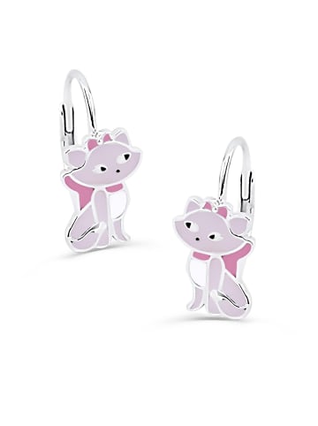 schmuck23 Silber-Ohrringe Katze 1,0 cm x 1,0 cm