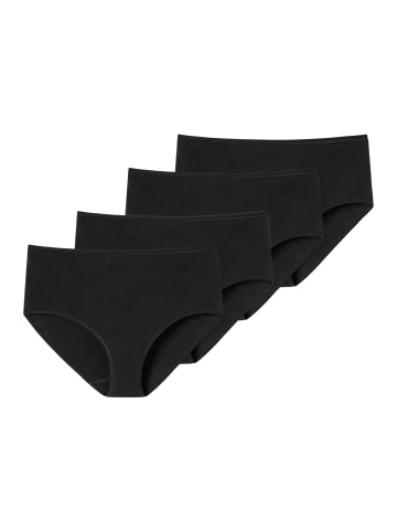 Schiesser Midi Slip 95/5 Cotton in Schwarz