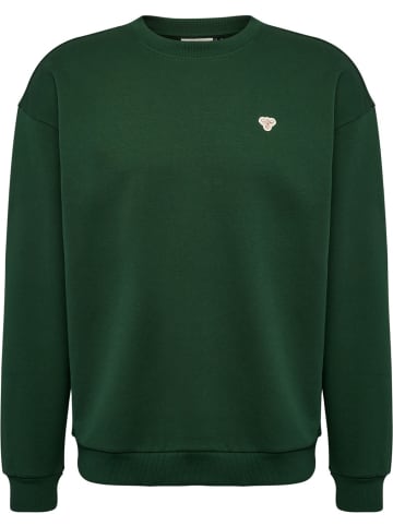 Hummel Pullover "Loose Crewneck Bee" in Grün