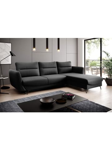 MF Design Sonic Recamiere Rechts in Schwarz -  (L) 276 x (B) 276 x (H) 100 cm