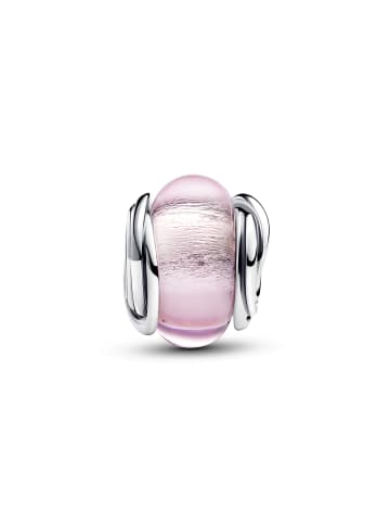 Pandora Silber Charm Murano pink