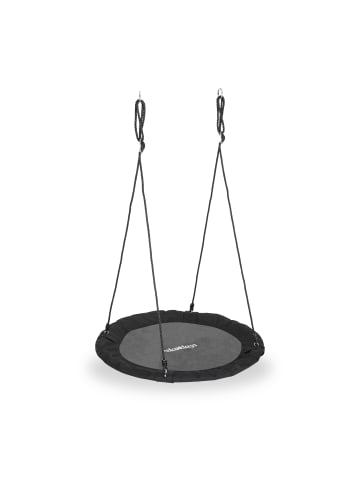 relaxdays Nestschaukel in Schwarz - Ø 110 cm
