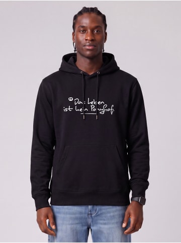 wat? Apparel Sweatshirt Das Leben ist kein Ponyhof in Schwarz