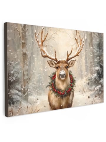OnlyWow Leinwand Bilder Naturfarben