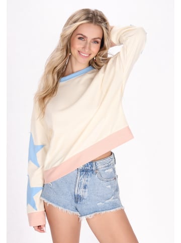 IZIA Women Sweatshirt in Light Beige