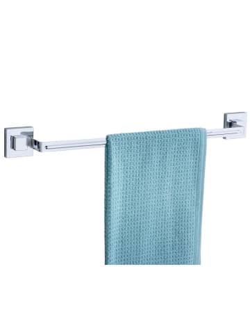 Wenko Badezimmer-Aufhänger QUADRO in Silbern, (B) 7 x (H) 6 x (L) 60,5 cm
