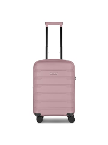 D&N South Dakota 4 Rollen Kabinentrolley S 56 cm mit Dehnfalte in rose gold