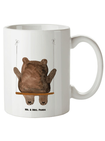 Mr. & Mrs. Panda Kaffeetasse Bär Schaukel ohne Spruch in Weiß