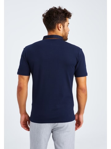 Leif Nelson Herren T-Shirt Polo Herren T-Shirt Polo LN-55720 in blau