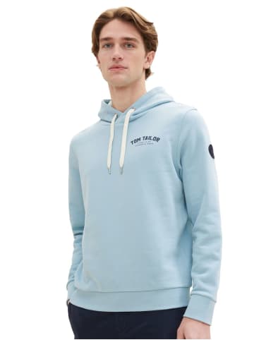 Tom Tailor Sweatshirt LOGO HOODIE in Blau