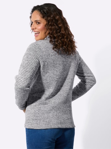 WITT WEIDEN Strickfleece-Jacke in hellgrau-meliert