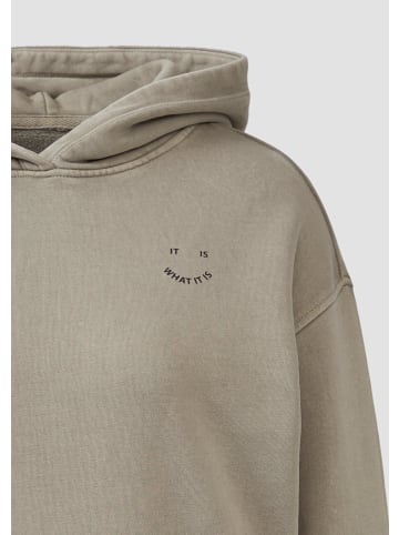 QS Sweatshirt langarm in Grau
