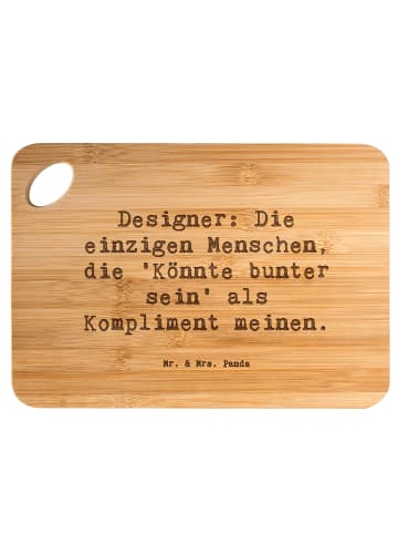 Mr. & Mrs. Panda Frühstücksbrettchen Spruch Designer Kompliment ... in Braun