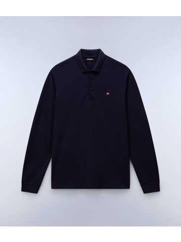 Napapijri Polo "Ealis Ls 1" in Blue Marine